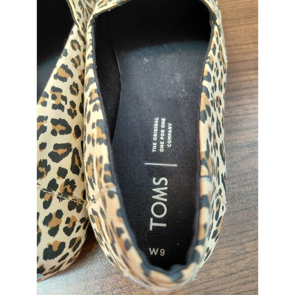 TOMS Alpargata Classic Birch Leopard Print Size 9 Slip On Shoes #10015065 - Picture 7 of 9
